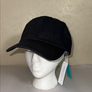 Seafolly Australia shadylady all black baseball cap NWT